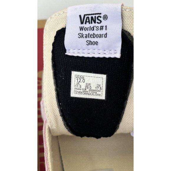 Vans SK8-Hi High-Top Skate Shoes Lilac Snow True White Size 12 Kids NIB - Picture 6 of 14
